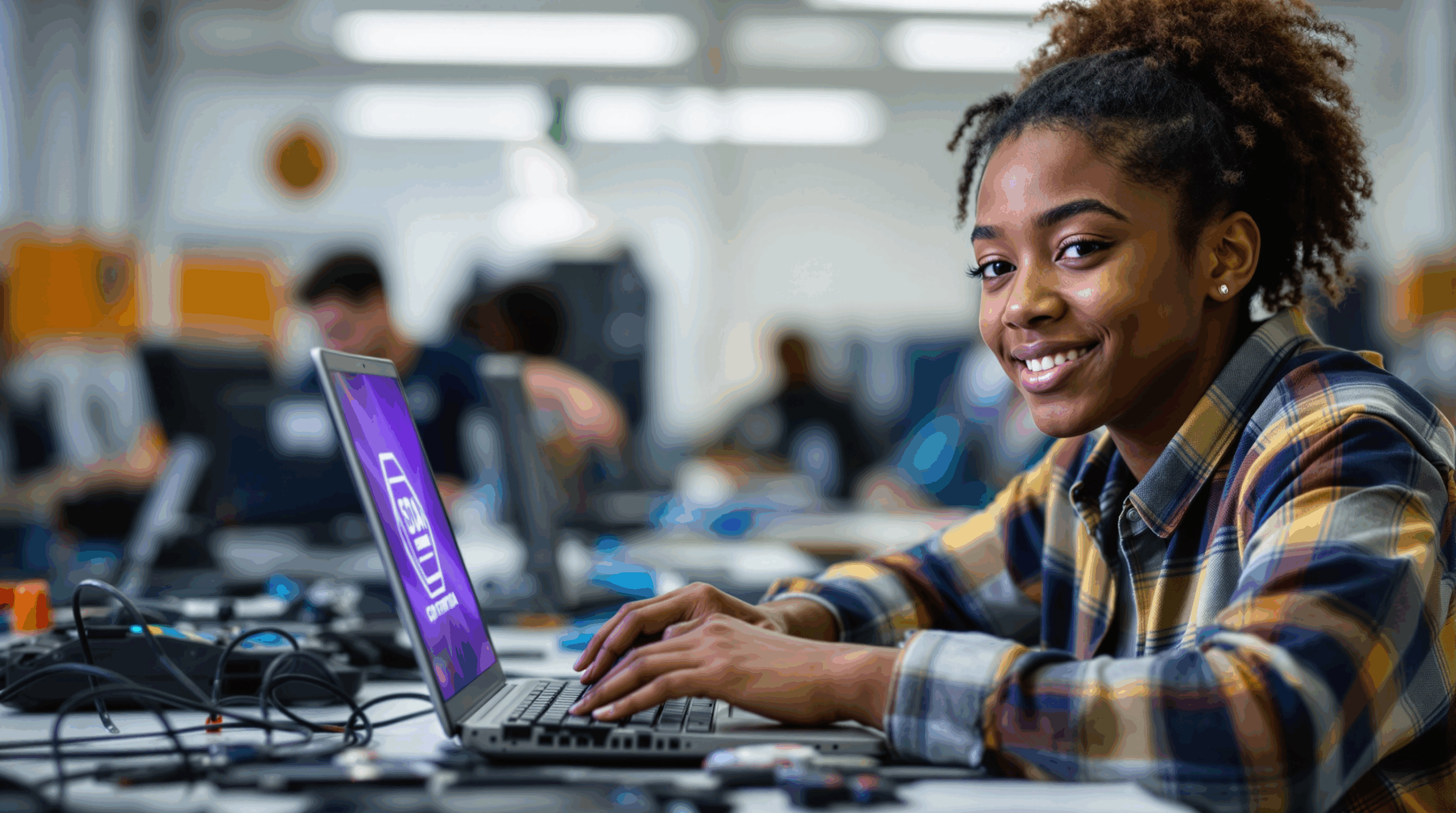 Image of a student in the CTE program