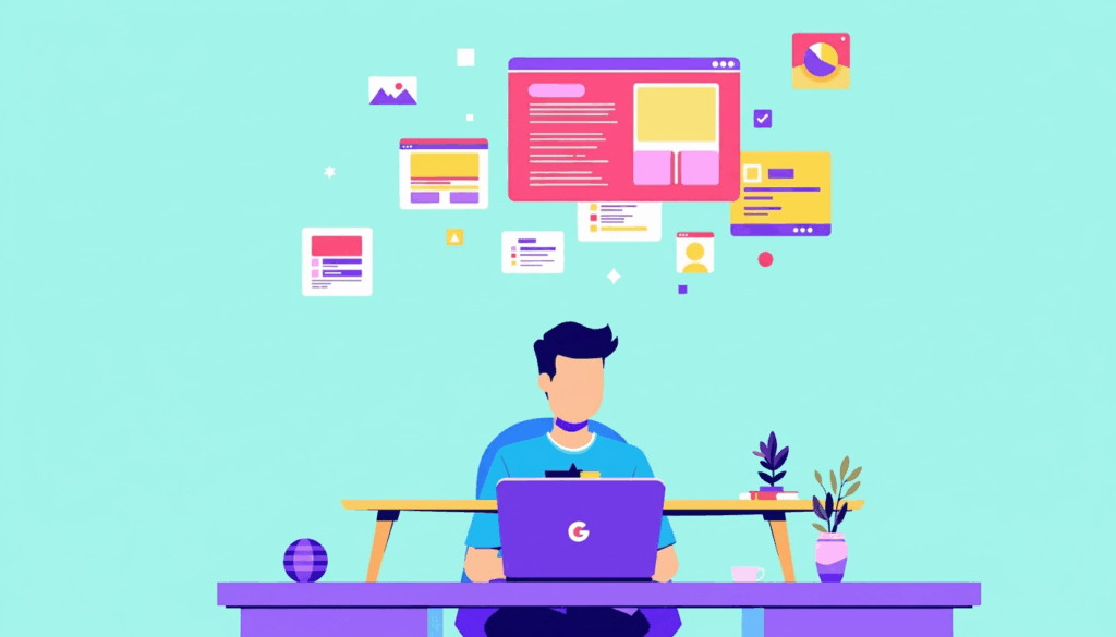 Student learning UX design